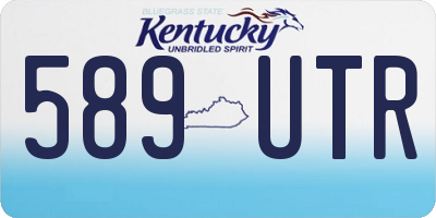 KY license plate 589UTR