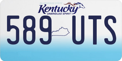 KY license plate 589UTS