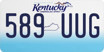 KY license plate 589UUG