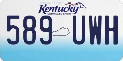 KY license plate 589UWH