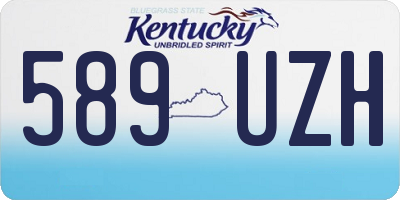 KY license plate 589UZH