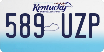 KY license plate 589UZP