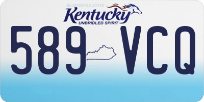 KY license plate 589VCQ