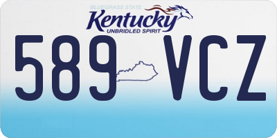 KY license plate 589VCZ