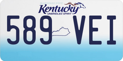 KY license plate 589VEI