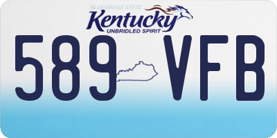 KY license plate 589VFB