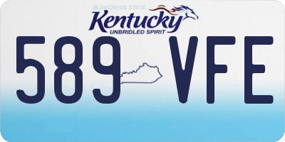 KY license plate 589VFE