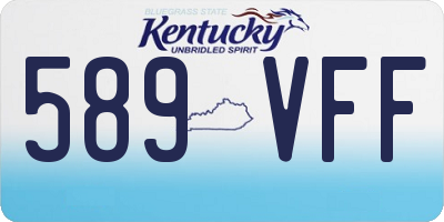 KY license plate 589VFF
