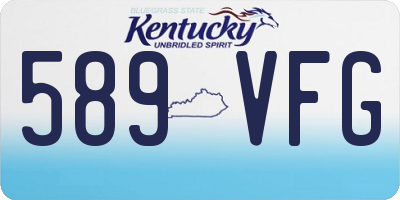 KY license plate 589VFG