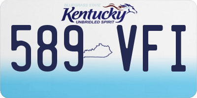 KY license plate 589VFI