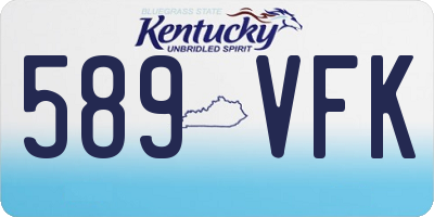 KY license plate 589VFK