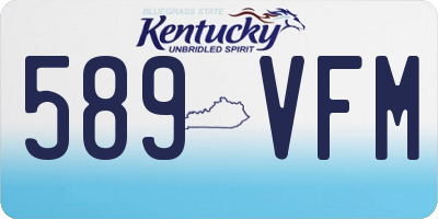 KY license plate 589VFM