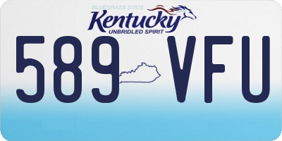 KY license plate 589VFU