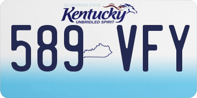 KY license plate 589VFY