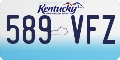 KY license plate 589VFZ