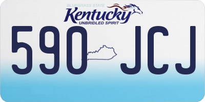 KY license plate 590JCJ