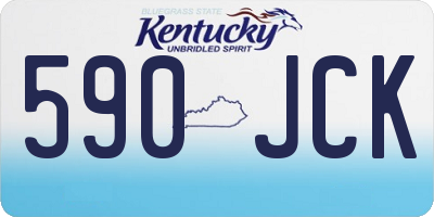 KY license plate 590JCK