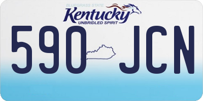 KY license plate 590JCN