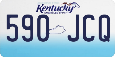 KY license plate 590JCQ