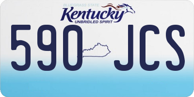 KY license plate 590JCS