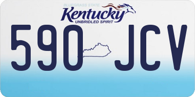 KY license plate 590JCV