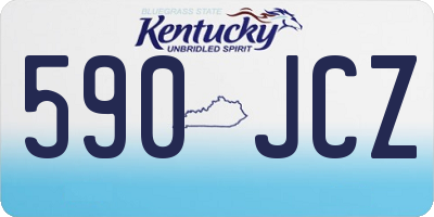 KY license plate 590JCZ