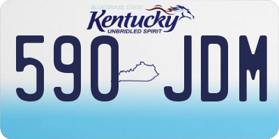 KY license plate 590JDM