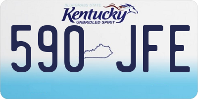 KY license plate 590JFE