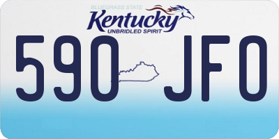 KY license plate 590JFO
