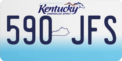 KY license plate 590JFS