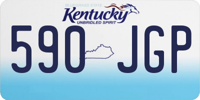 KY license plate 590JGP