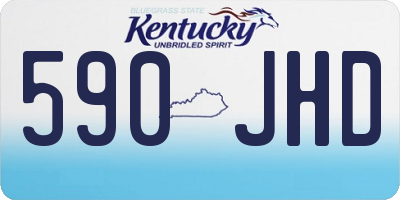 KY license plate 590JHD