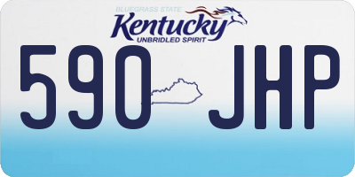 KY license plate 590JHP