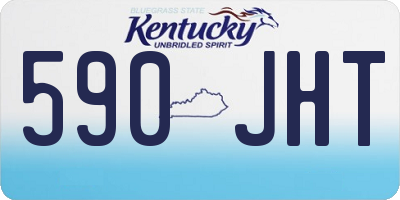 KY license plate 590JHT