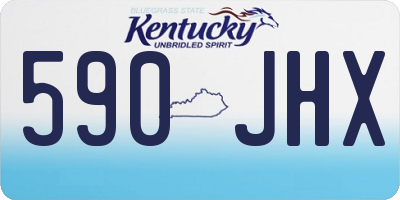 KY license plate 590JHX