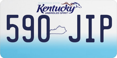 KY license plate 590JIP