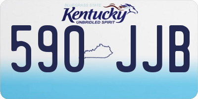 KY license plate 590JJB