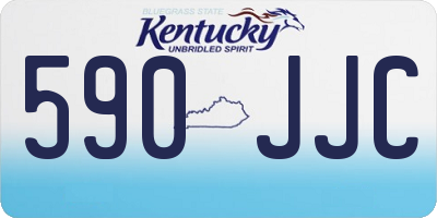 KY license plate 590JJC