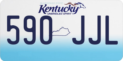 KY license plate 590JJL