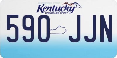 KY license plate 590JJN