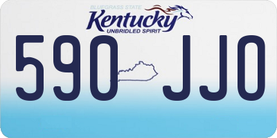 KY license plate 590JJO