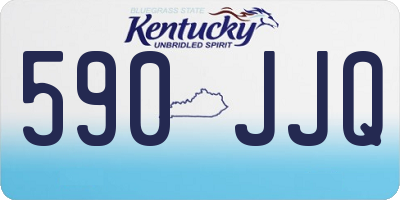 KY license plate 590JJQ