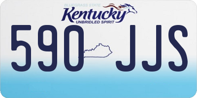 KY license plate 590JJS