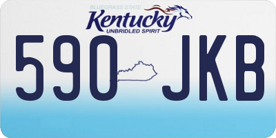 KY license plate 590JKB