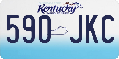 KY license plate 590JKC