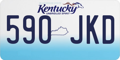 KY license plate 590JKD