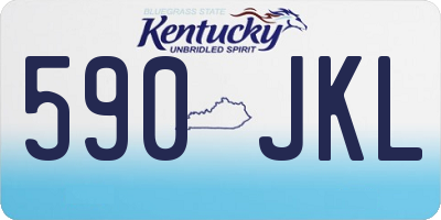 KY license plate 590JKL