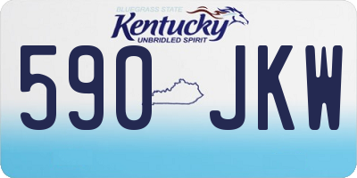 KY license plate 590JKW