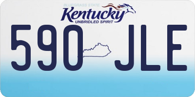 KY license plate 590JLE