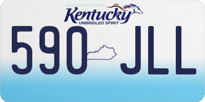 KY license plate 590JLL